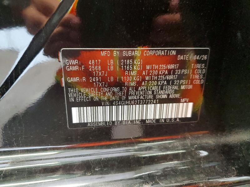 Aukcja sprzedaży 2026 Subaru Crosstrek, vin: 4S4GUHU62T3772241, numer aukcji: 63911976