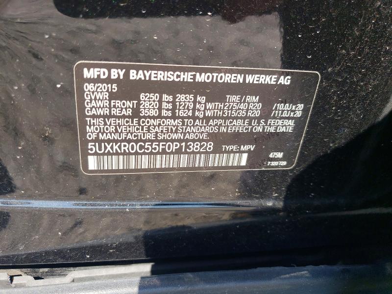 66718366 :رقم المزاد ، 5UXKR0C55F0P13828 vin ، 2015 Bmw X5 مزاد بيع