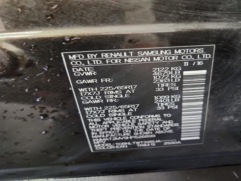 Auction sale of the 2017 Nissan Rogue, vin: KNMAT2MV9HP526899, lot number: 63828846