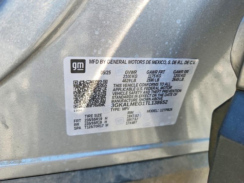 2026 Gmc Terrain მანქანა იყიდება აუქციონზე, vin: 3GKALMEG1TL138652, აუქციონის ნომერი: 63616736