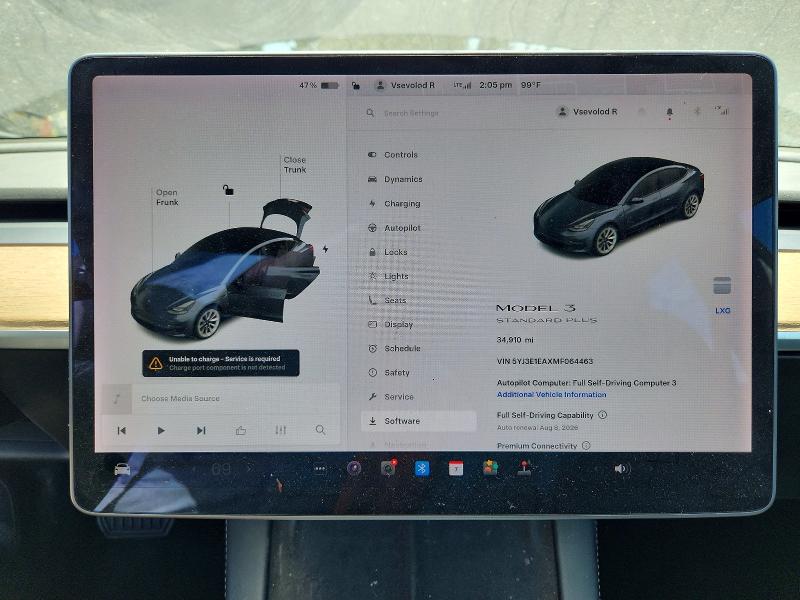 64487666 :رقم المزاد ، 5YJ3E1EAXMF064463 vin ، 2021 Tesla Model 3 مزاد بيع