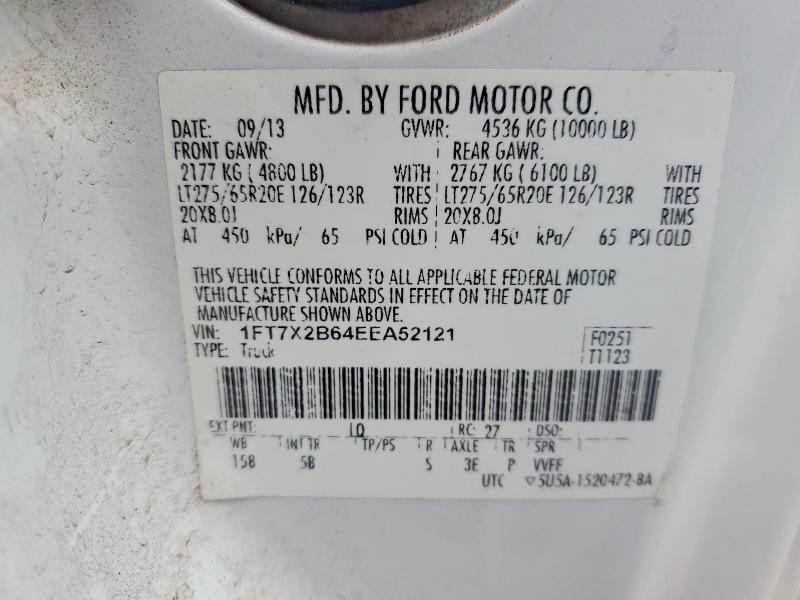 Aukcja sprzedaży 2014 Ford F250, vin: 1FT7X2B64EEA52121, numer aukcji: 69731756