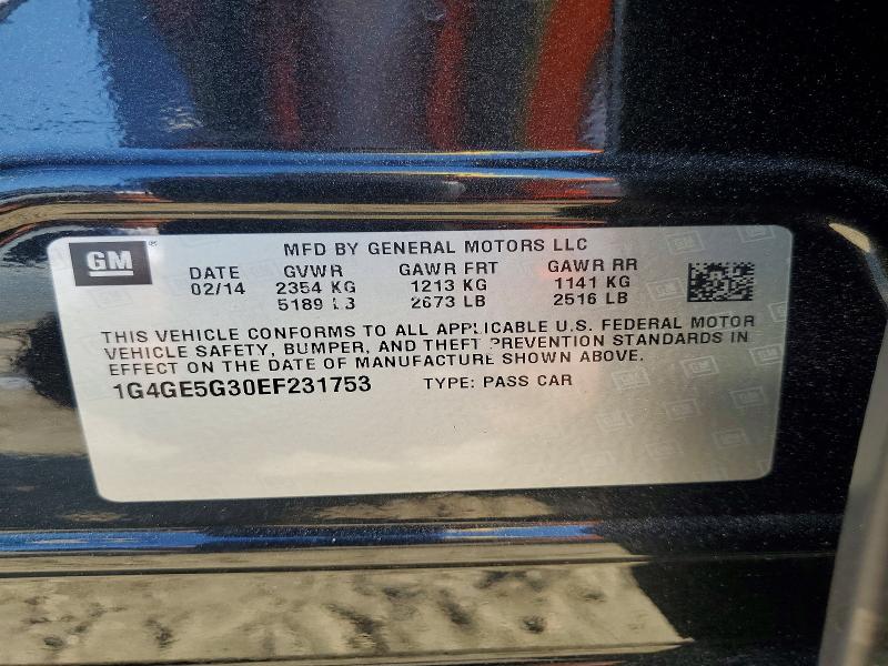 Aukcja sprzedaży 2014 Buick Lacrosse, vin: 1G4GE5G30EF231753, numer aukcji: 65167756