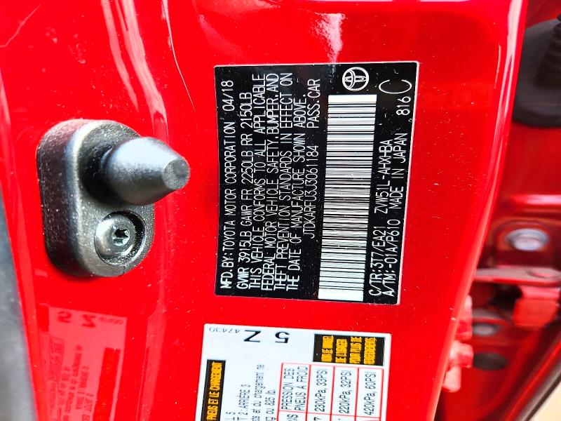 Aukcja sprzedaży 2018 Toyota Prius, vin: JTDKARFU3J3061184, numer aukcji: 65817396