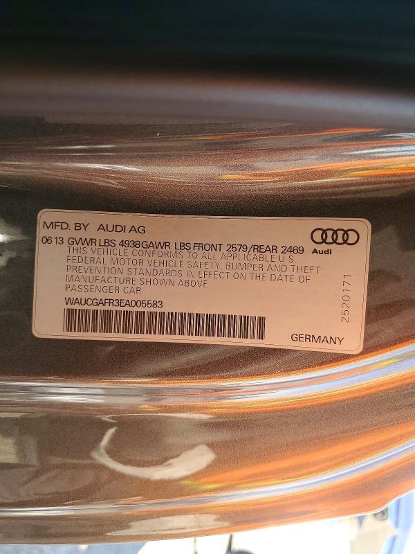 Aukcja sprzedaży 2014 Audi S5, vin: WAUCGAFR3EA005583, numer aukcji: 65390086