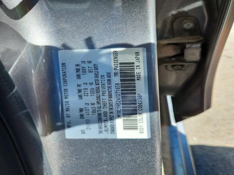 Aukcja sprzedaży 2010 Mazda 3, vin: JM1BL1H52A1271658, numer aukcji: 65384986