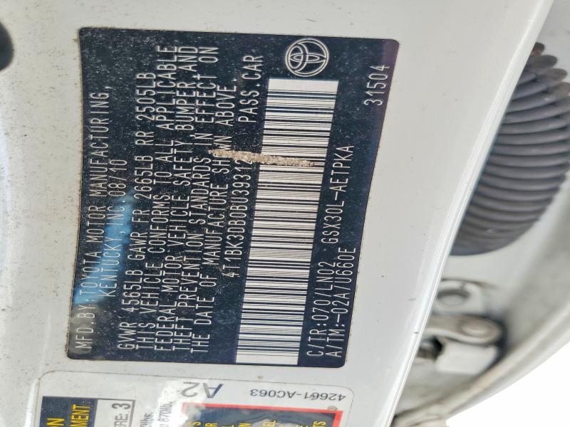 Aukcja sprzedaży 2011 Toyota Avalon, vin: 4T1BK3DB0BU393120, numer aukcji: 63751466