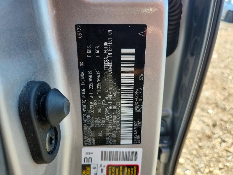 Продажа на аукционе авто 2022 Toyota Highlander Hybrid, vin: 5TDHBRCH6NS557583, номер лота: 65833576