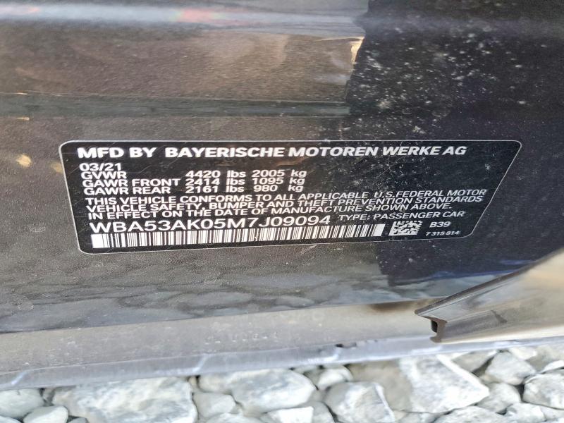 66654886 :رقم المزاد ، WBA53AK05M7J09094 vin ، 2021 Bmw 228i مزاد بيع