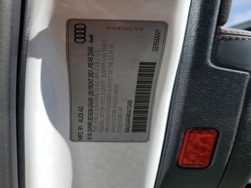 Продажа на аукционе авто 2019 Audi S4, vin: WAUC4AF46KA013489, номер лота: 62676556
