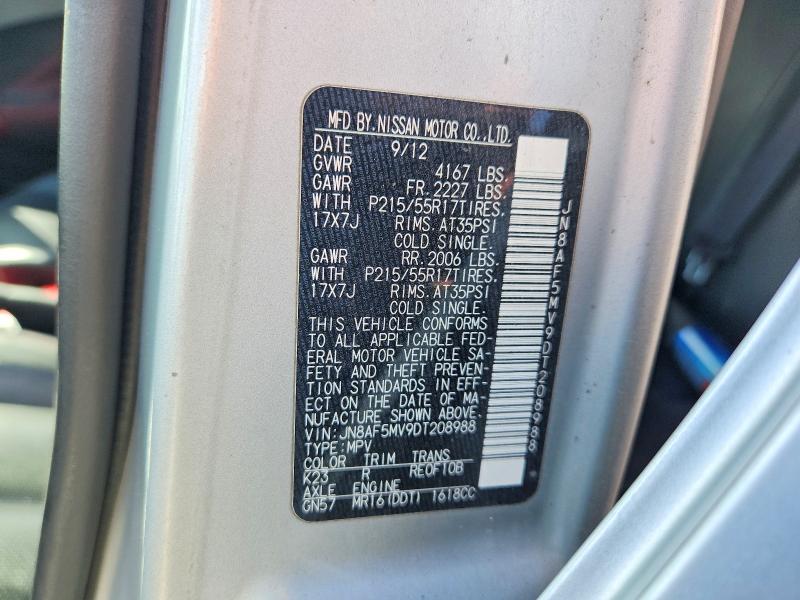 Aukcja sprzedaży 2013 Nissan Juke, vin: JN8AF5MV9DT208988, numer aukcji: 63559206