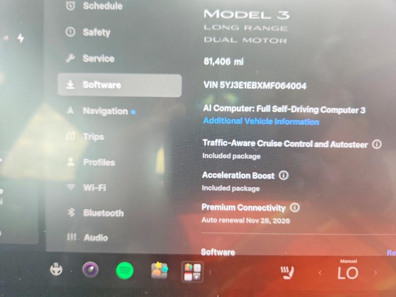 Aukcja sprzedaży 2021 Tesla Model 3, vin: 5YJ3E1EBXMF064004, numer aukcji: 65575406
