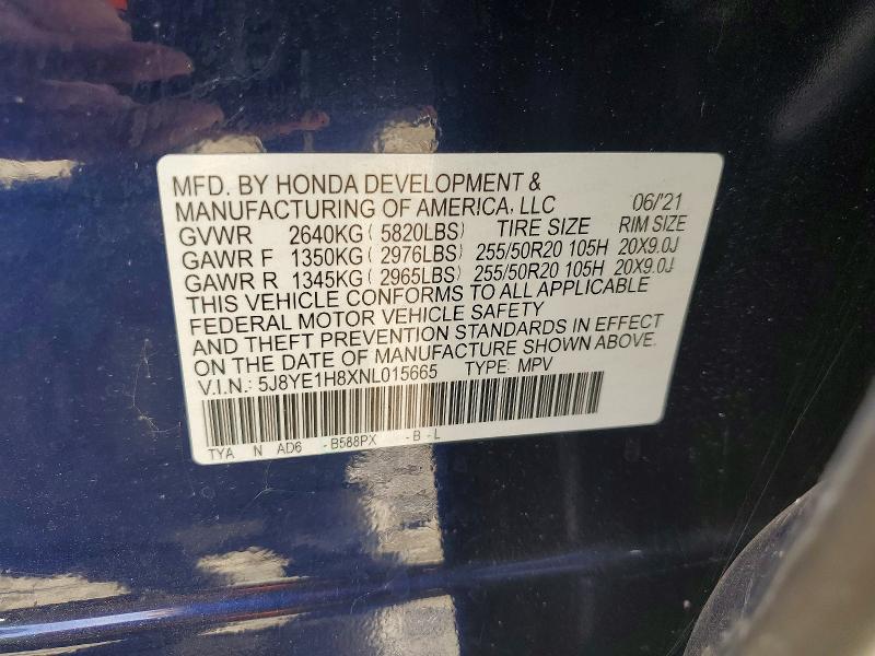 Продажа на аукционе авто 2022 Acura Mdx, vin: 5J8YE1H8XNL015665, номер лота: 65779436