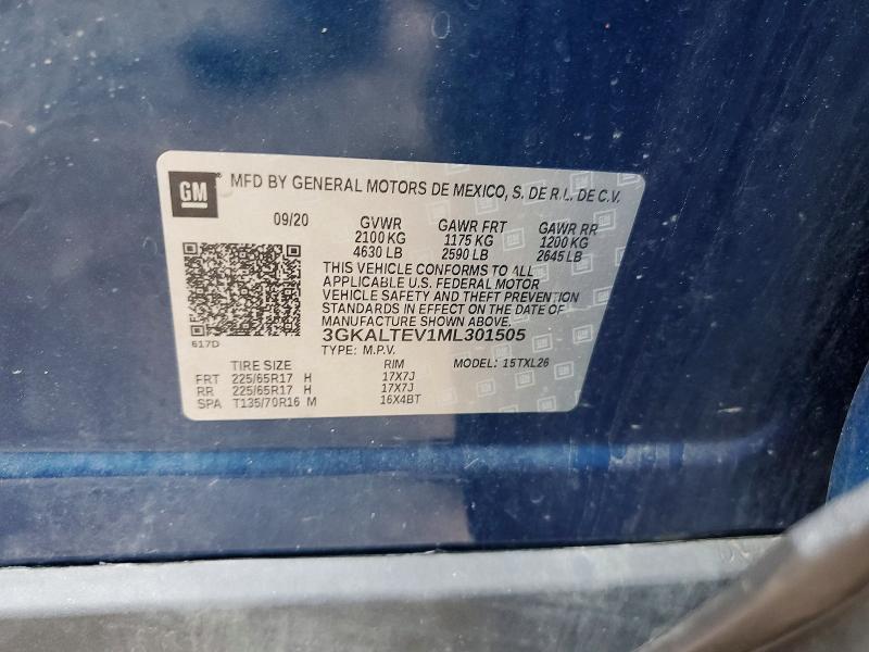 Aukcja sprzedaży 2021 Gmc Terrain, vin: 3GKALTEV1ML301505, numer aukcji: 65095576