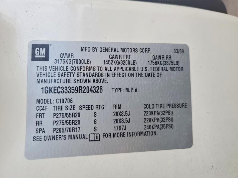 Продаж на аукціоні авто 2009 Gmc Yukon, vin: 1GKEC33359R204326, номер лоту: 65270226