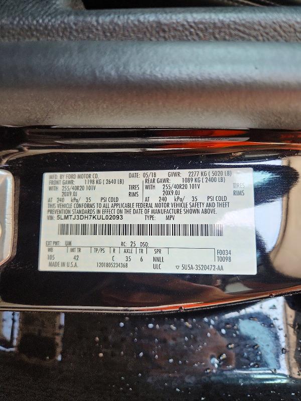 Продаж на аукціоні авто 2019 Lincoln Mkc, vin: 5LMTJ3DH7KUL02093, номер лоту: 66113696