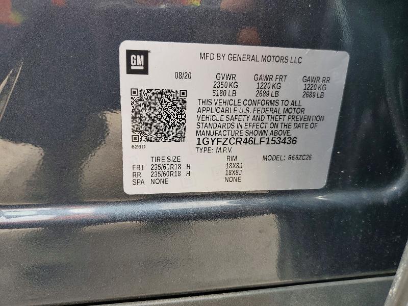 Продаж на аукціоні авто 2020 Cadillac Xt4, vin: 1GYFZCR46LF153436, номер лоту: 63432046
