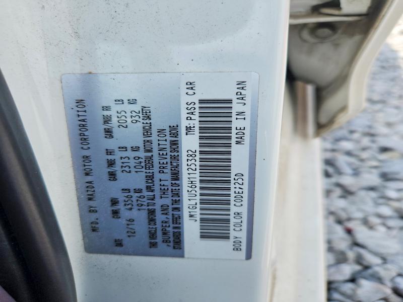 Продажа на аукционе авто 2017 Mazda 6, vin: JM1GL1U56H1125382, номер лота: 64256006