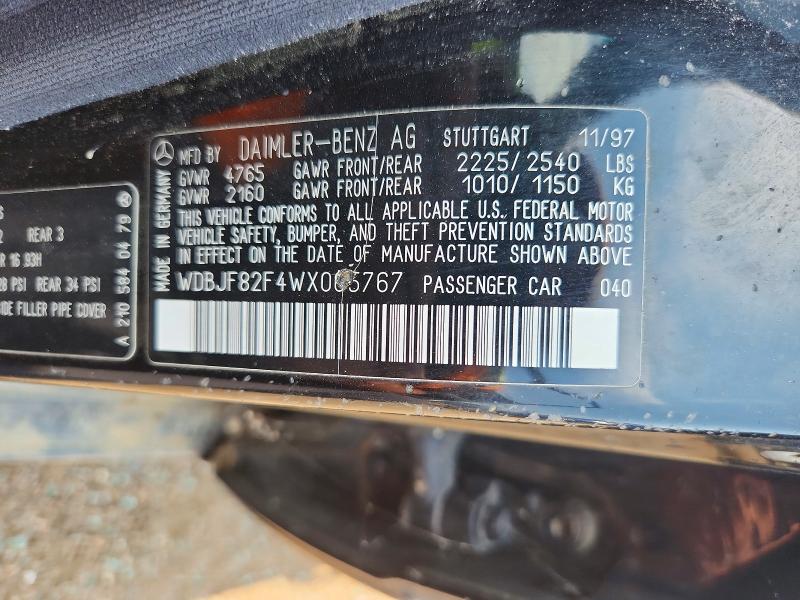Продажа на аукционе авто 1998 Mercedes-benz E, vin: WDBJF82F4WX005767, номер лота: 62726966