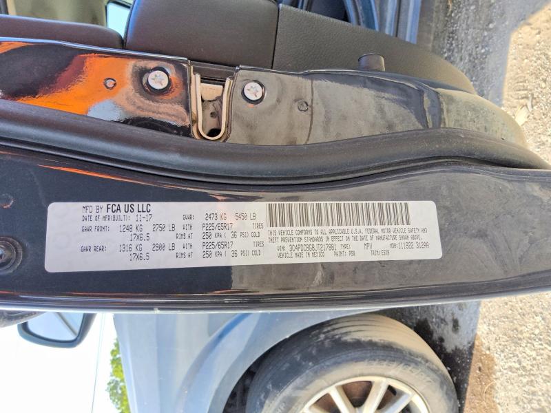 64612596 :رقم المزاد ، 3C4PDCBG8JT217881 vin ، 2018 Dodge Journey مزاد بيع