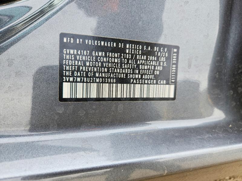 Aukcja sprzedaży 2026 Volkswagen Jetta, vin: 3VW7W7BU2TM013966, numer aukcji: 65002446