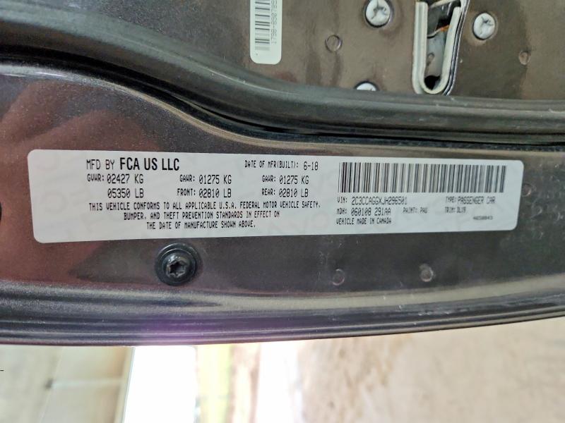 66379476 :رقم المزاد ، 2C3CCAGGXJH296501 vin ، 2018 Chrysler 300 مزاد بيع