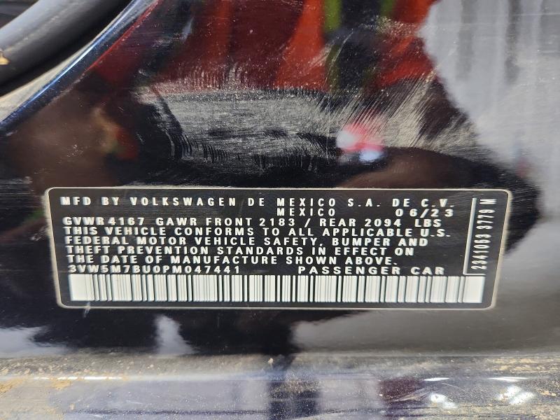 Продаж на аукціоні авто 2023 Volkswagen Jetta, vin: 3VW5M7BU0PM047441, номер лоту: 64958596