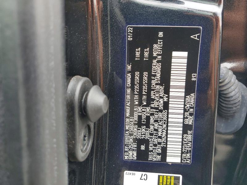 Aukcja sprzedaży 2022 Lexus Rx, vin: 2T2HZMAA2NC236665, numer aukcji: 66740296