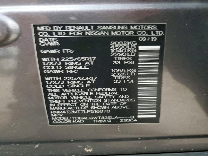 Продажа на аукционе авто 2020 Nissan Rogue, vin: KNMAT2MT7LP516878, номер лота: 61375206