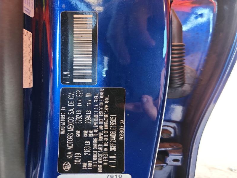 Aukcja sprzedaży 2020 Kia Forte, vin: 3KPF24AD6LE185051, numer aukcji: 66599966