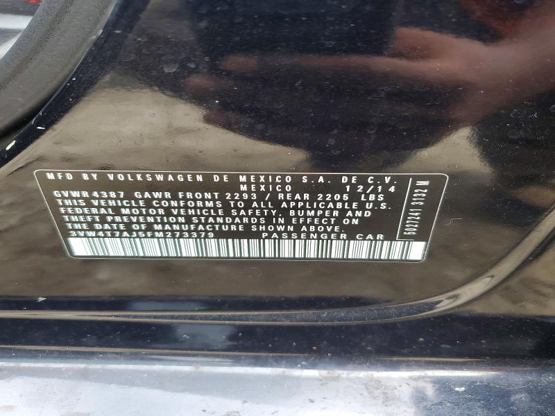 Продаж на аукціоні авто 2015 Volkswagen Jetta, vin: 3VW4T7AJ5FM273379, номер лоту: 64701826
