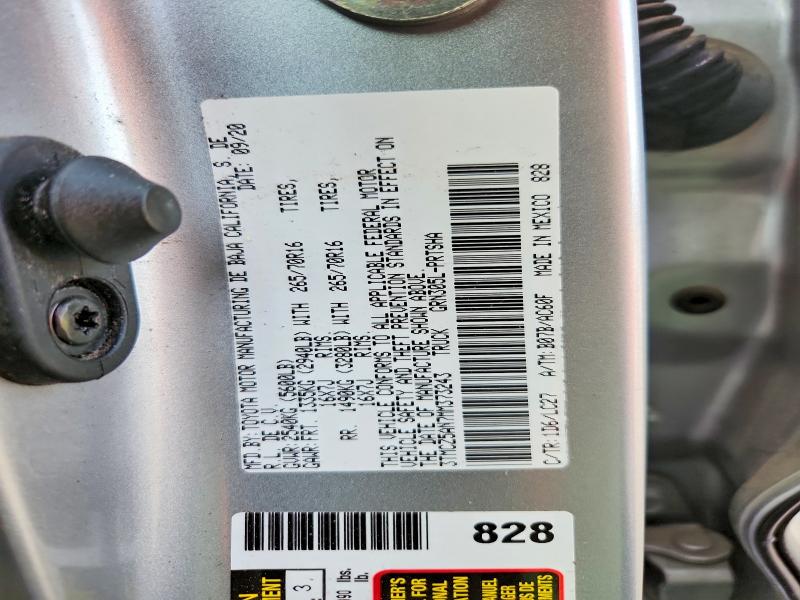 2021 Toyota Tacoma მანქანა იყიდება აუქციონზე, vin: 3TMCZ5AN7MM373243, აუქციონის ნომერი: 66772926