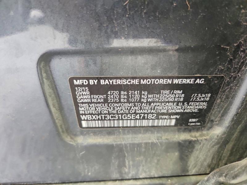 65027756 :رقم المزاد ، WBXHT3C31G5E47182 vin ، 2016 Bmw X1 مزاد بيع
