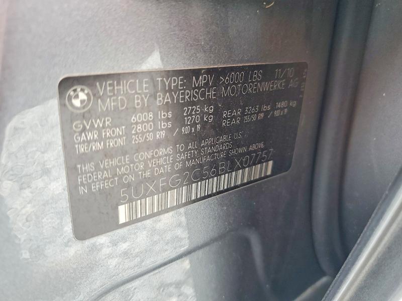 Aukcja sprzedaży 2011 Bmw X6, vin: 5UXFG2C56BLX07757, numer aukcji: 66075666