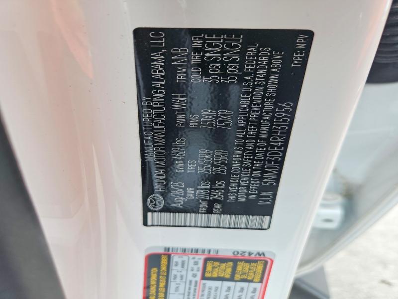 66775126 :رقم المزاد ، 5NMJF3DE4RH315956 vin ، 2024 Hyundai Tucson مزاد بيع