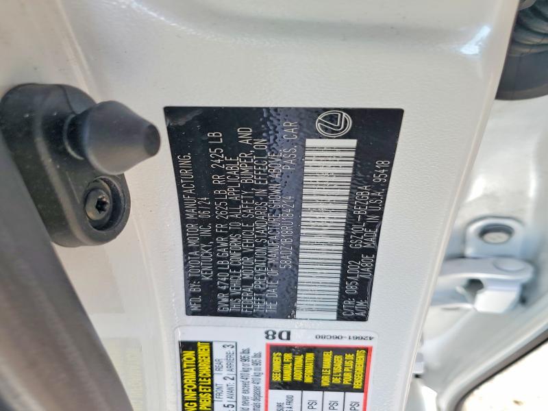 Auction sale of the 2024 Lexus Es 350, vin: 58ADZ1B18RU184214, lot number: 65920796