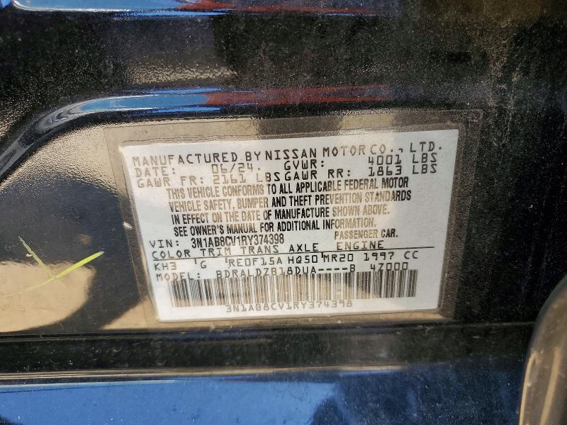 Aukcja sprzedaży 2024 Nissan Sentra, vin: 3N1AB8CV1RY374398, numer aukcji: 65837606