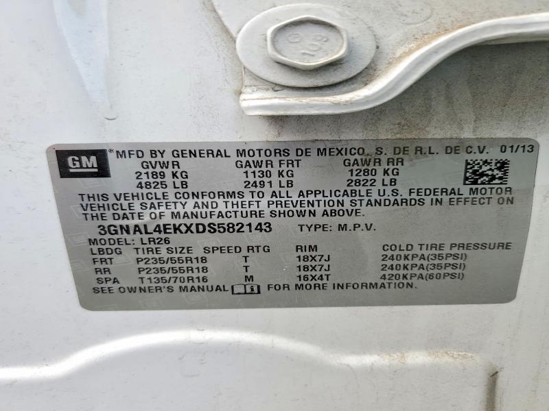 Продаж на аукціоні авто 2013 Chevrolet Captiva, vin: 3GNAL4EKXDS582143, номер лоту: 65509246