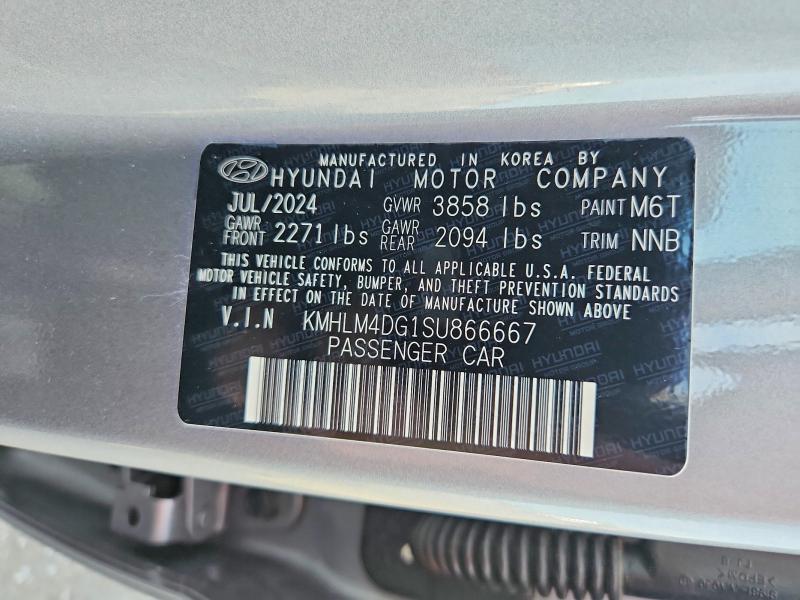 Aukcja sprzedaży 2025 Hyundai Elantra, vin: KMHLM4DG1SU866667, numer aukcji: 63507746
