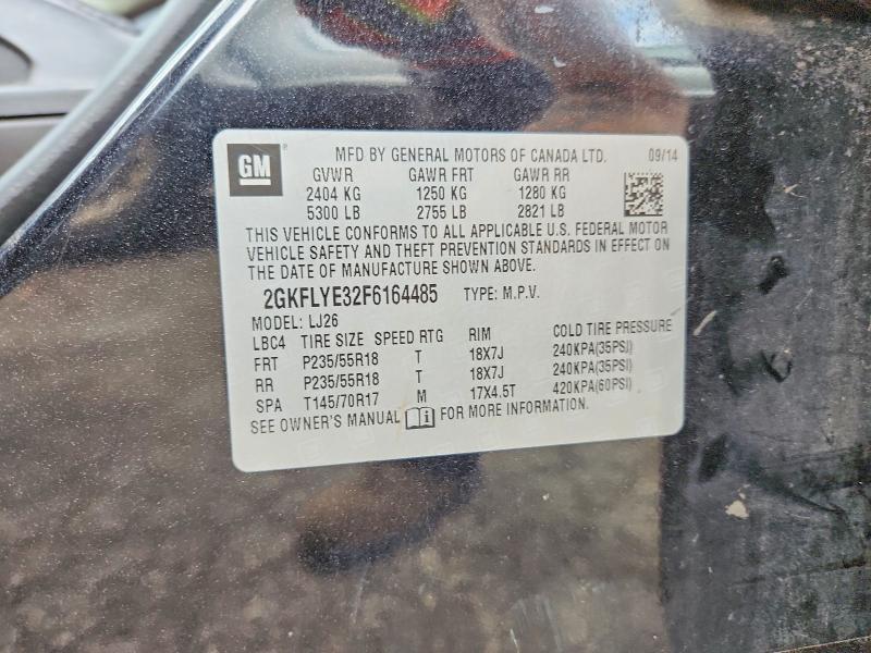 2015 Gmc Terrain მანქანა იყიდება აუქციონზე, vin: 2GKFLYE32F6164485, აუქციონის ნომერი: 64050846