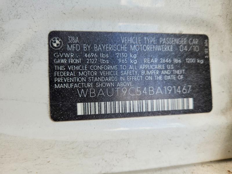 Aukcja sprzedaży 2011 Bmw 328, vin: WBAUT9C54BA191467, numer aukcji: 66333816
