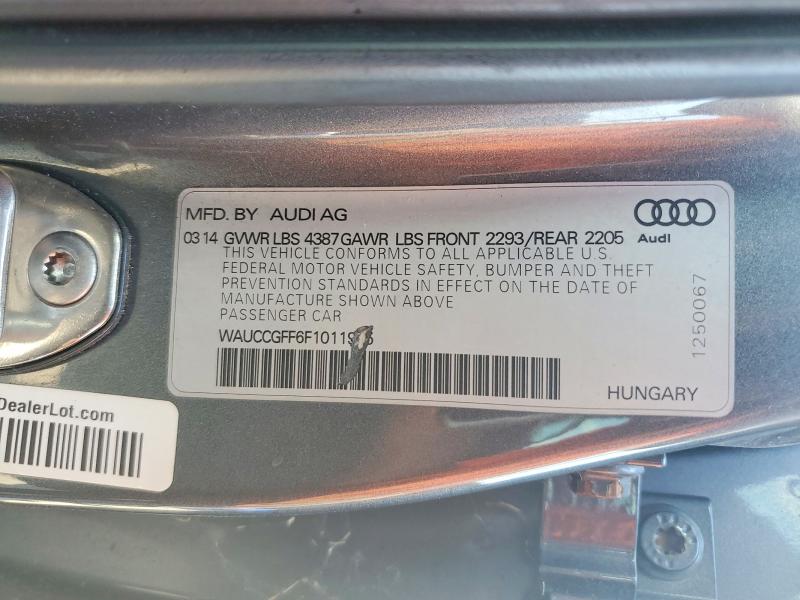 Продаж на аукціоні авто 2015 Audi A3, vin: WAUCCGFF6F1011965, номер лоту: 67018946