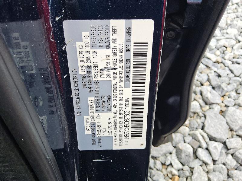63290066 :رقم المزاد ، JM3KFACM5K0697803 vin ، 2019 Mazda Cx-5 مزاد بيع