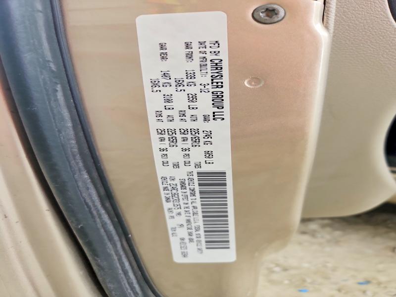 2012 Chrysler Town & Country მანქანა იყიდება აუქციონზე, vin: 2C4RC1BG2CR313575, აუქციონის ნომერი: 64074836
