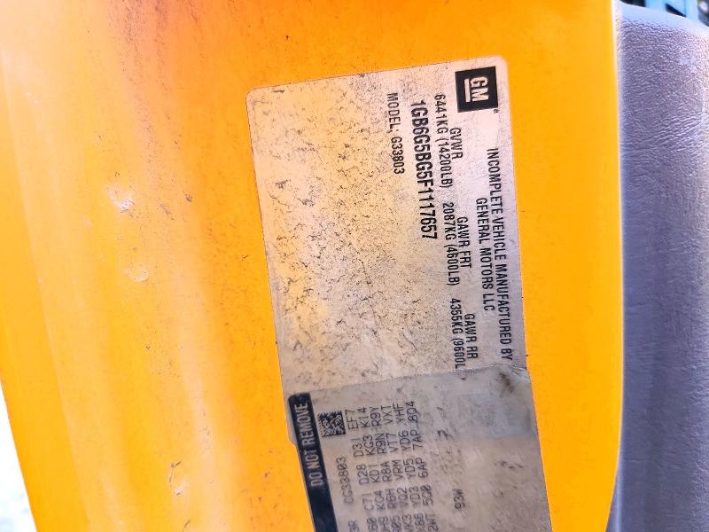 Aukcja sprzedaży 2015 Collins Bantam G4500, vin: 1GB6G5BG5F1117657, numer aukcji: 62530946