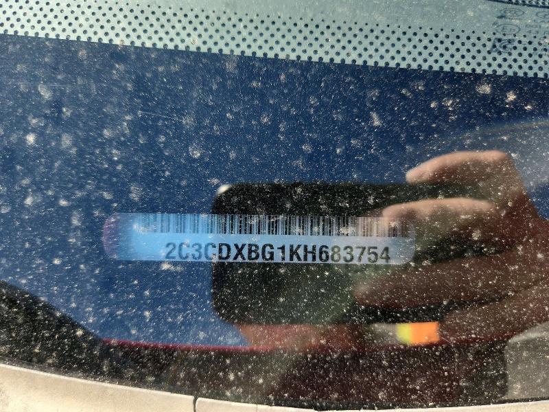 Aukcja sprzedaży 2019 Dodge Charger, vin: 2C3CDXBG1KH683754, numer aukcji: 65576486