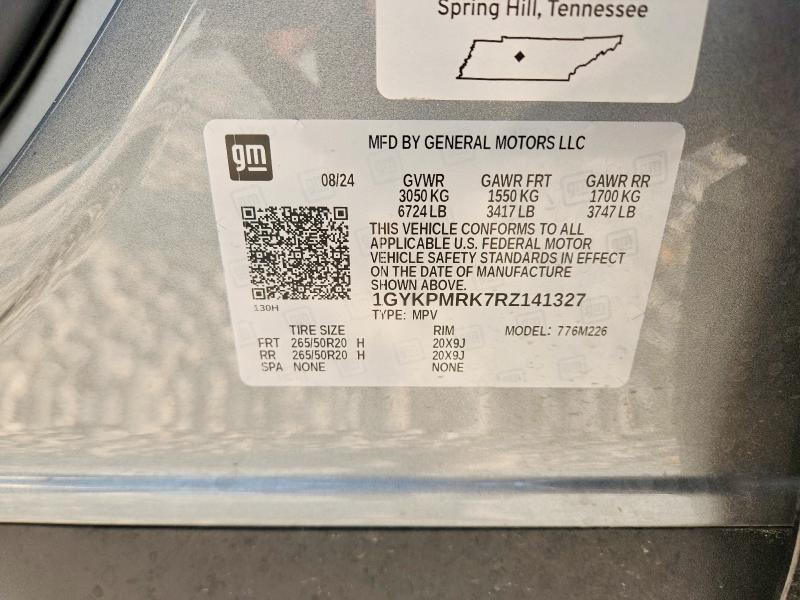 Продажа на аукционе авто 2024 Cadillac Lyriq, vin: 1GYKPMRK7RZ141327, номер лота: 63907326