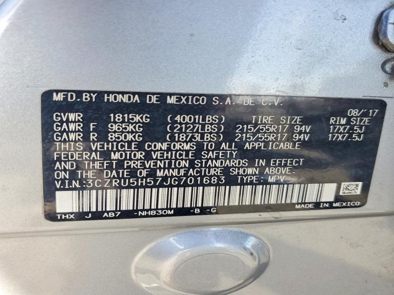 Продаж на аукціоні авто 2018 Honda Hr-v, vin: 3CZRU5H57JG701683, номер лоту: 64439146