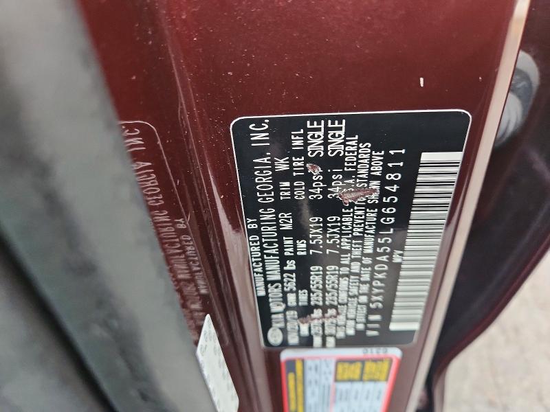 Aukcja sprzedaży 2020 Kia Sorento, vin: 5XYPKDA55LG654811, numer aukcji: 65839516