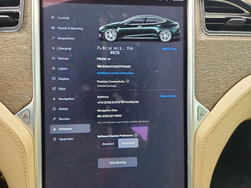63661836 :رقم المزاد ، 5YJSA1CN2DFP05490 vin ، 2013 Tesla Model S مزاد بيع